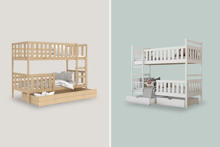 Beliches de madeira natural